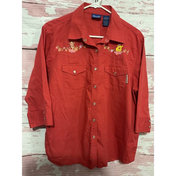 VTG Disney Jerry Leigh Pooh Western Shirt Large - Picture 11 of 11